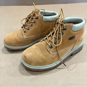 Lugz WDRLXK 7431 Drifter Wheat Work Boot Nubuck Chukka Women’s 8